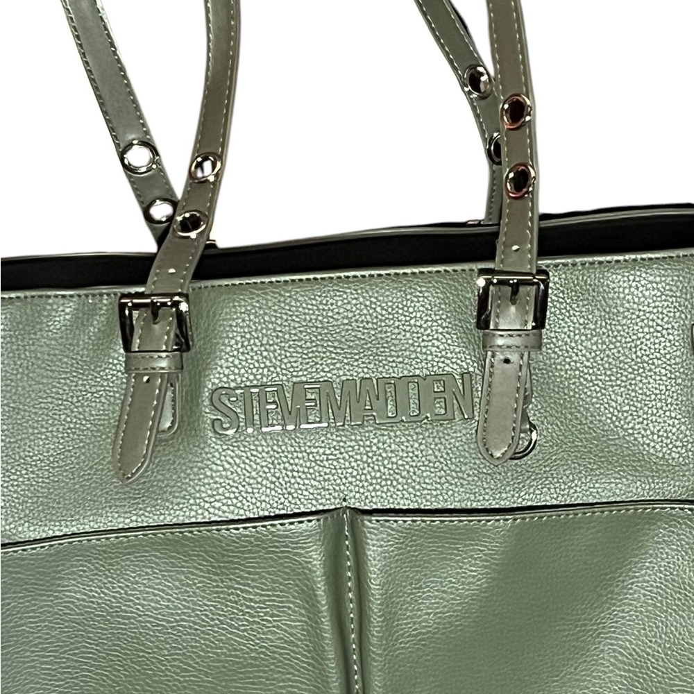 Steve Madden Green Laptop Tote Bag - Picture 2 of 8